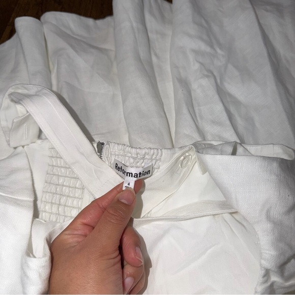 NWOT Reformation Petites Balia Linen Dress | size 4 - Picture 9 of 9